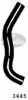 GATES 3445 Radiator Hose